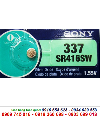 Pin Sony SR416SW-337 Silver Oxide 1.55V chính hãng SOny Nhật thay pin đồng hồ